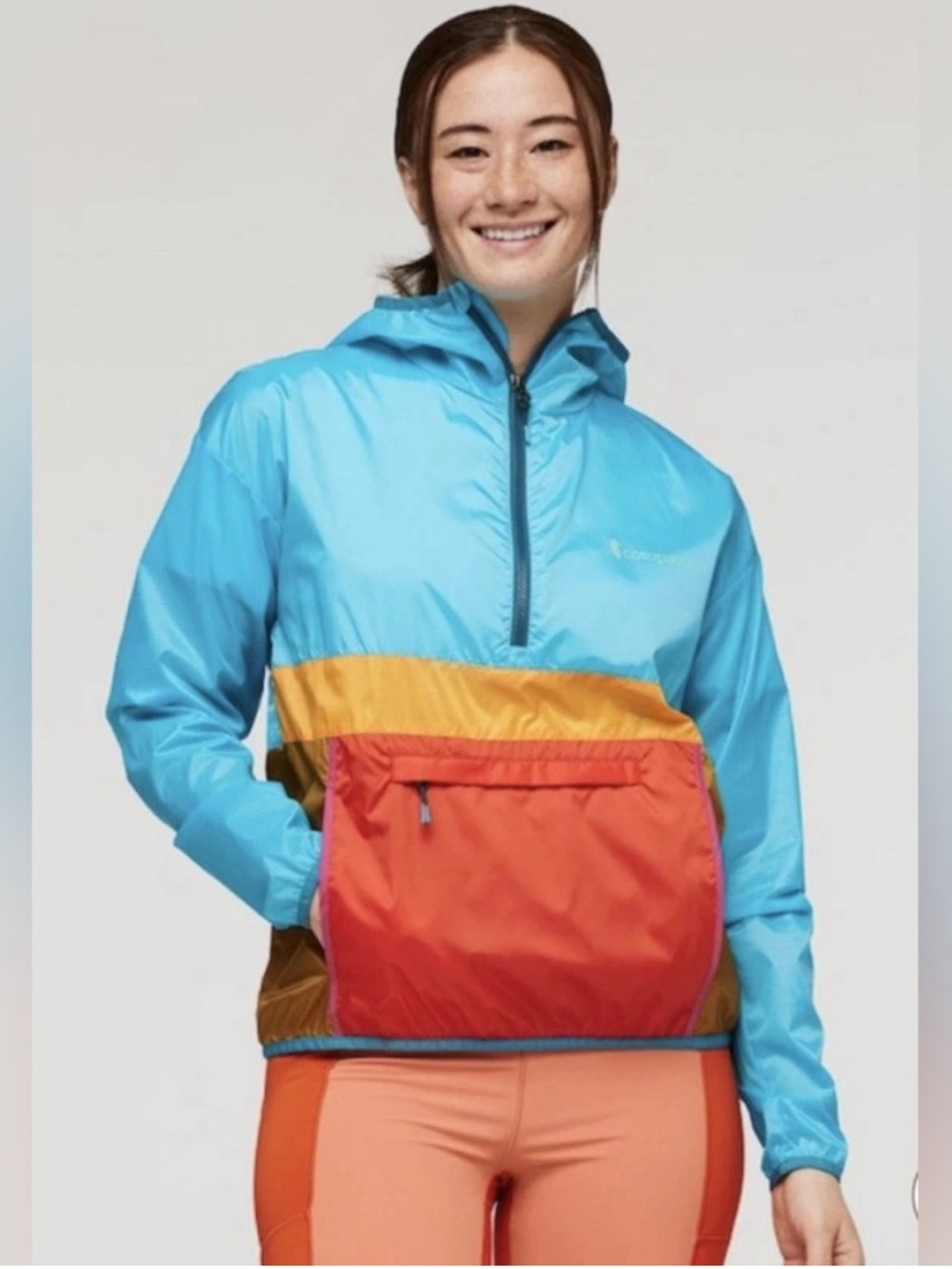 Cotopaxi Teca Half-Zip Windbreaker Blue Orange Size XS - Picture 9 of 9